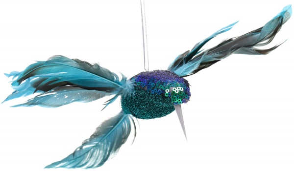 Декоративная новогодняя фигура Птичка 23х21х3,5 см 