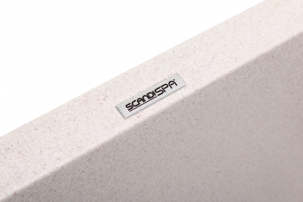 Мийка для кухні ScandiSPA Straight 780 бежева з сифоном 