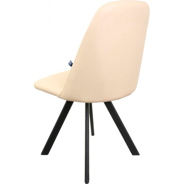 Стул обеденный Nowy Styl Milana 4L black (BOX-2) (CH) Eco-07 черный/молочный