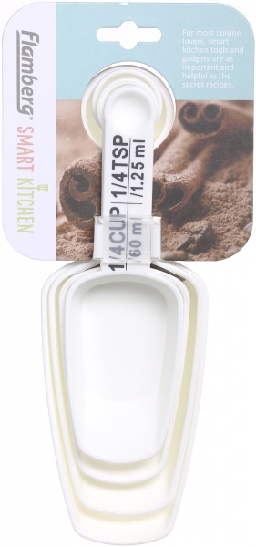 Набор мерных ложек 2 в 1 4 шт. HB4443BK Flamberg Smart Kitchen