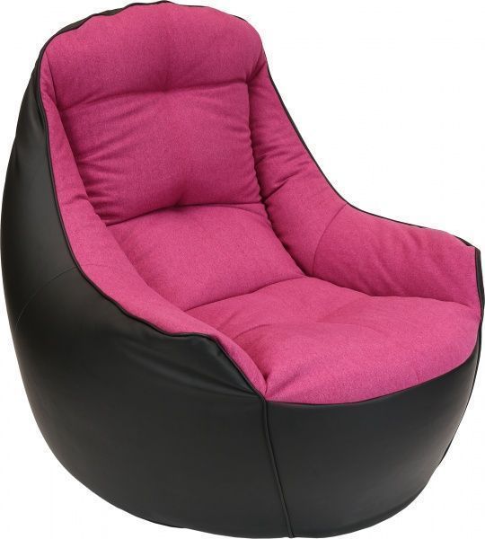 Крісло Марбет Soft Malaga №12 чорний із рожевим 