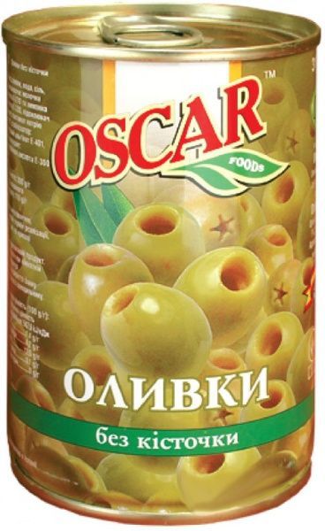 Оливки OSCAR foods без кісточки 300 г