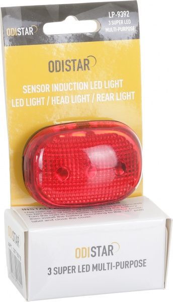 Фонарь велосипедный LP Electro стоп-фара LP-9392 красный с черным 