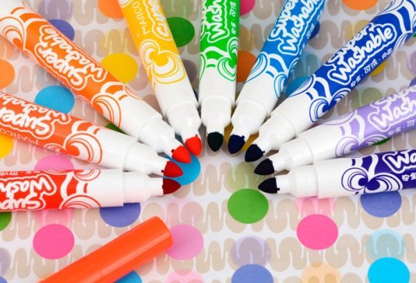 Набір фломастерів Super Washable Jumbo 36 кольорів 1632-36CB Marco