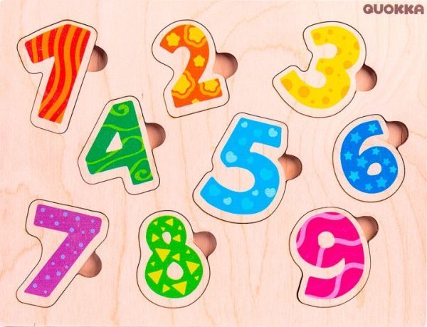 Пазл-вкладыш Quokka Цифры (4820217310107)