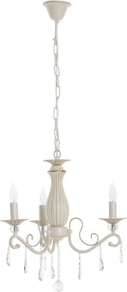 Люстра подвесная Интеркласс НСБ 01-3хХХ-202 3xE14 слоновая кость 61012/3 
