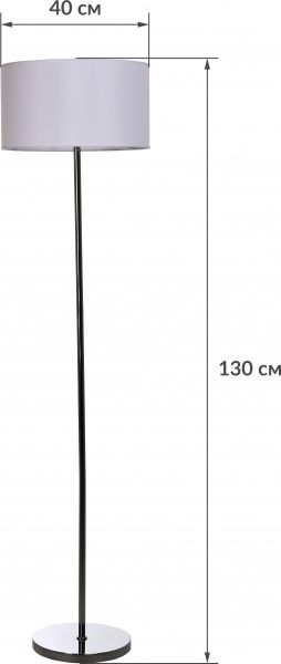 Торшер Accento lighting Reims E27 60 Вт ALPL-PL2075F хром 