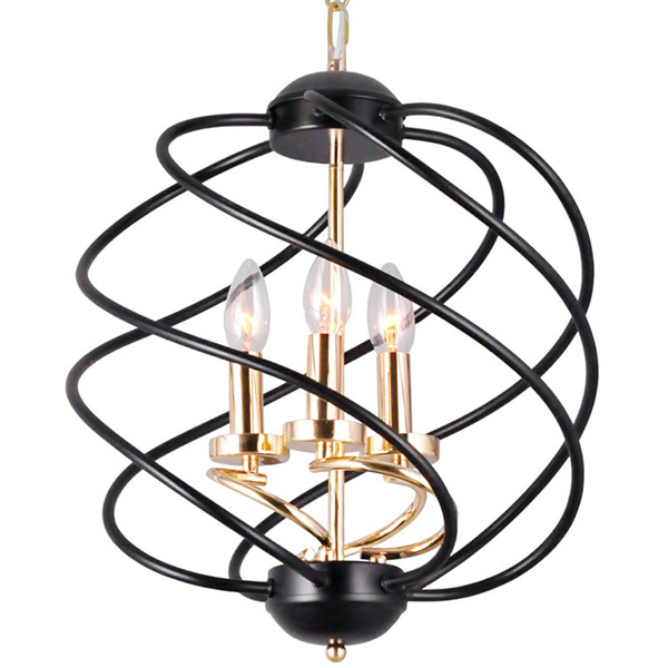 Люстра підвісна Victoria Lighting Desire/SP3 3x40 Вт E14 чорний 