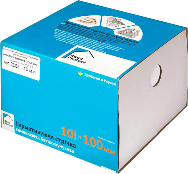 Лента герметизирующая Aqua Protect бутилкаучуковая LT/FA 100 мм x 10 м серая