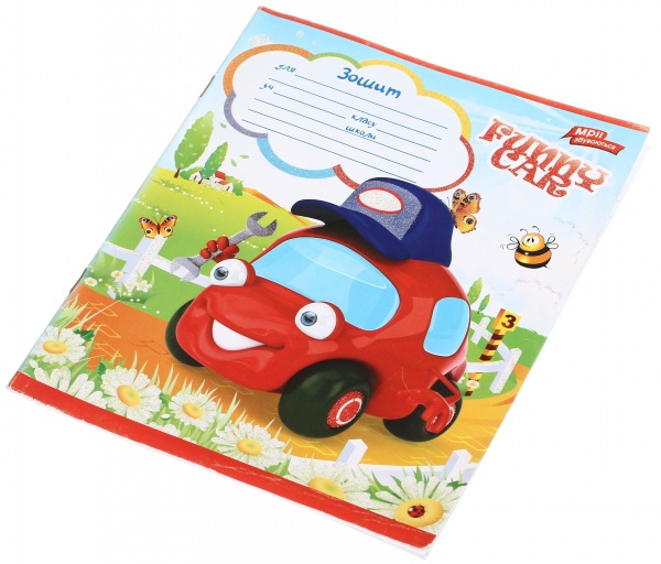 Зошит шкільний з глітером 12 аркушів у лінійку в асортименті Мрії збуваються