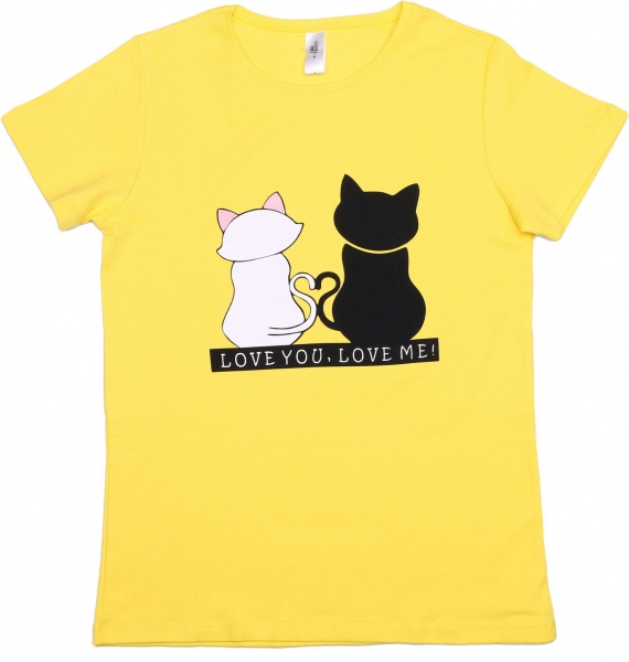 Пижама женская Trio Бонжур р. L черный с желтым