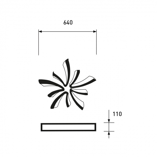 Люстра светодиодная Eurolamp круг A48 белый LED-LR-100-A48(white)