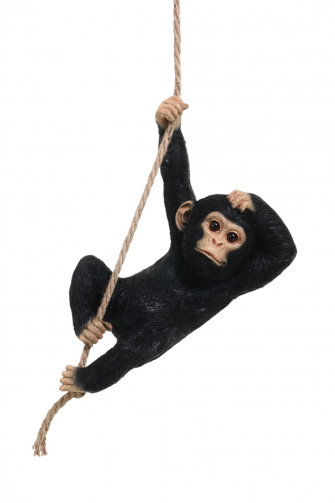 Фигурка декоративная Обезьянка темная 26х16х34 см MG3255500