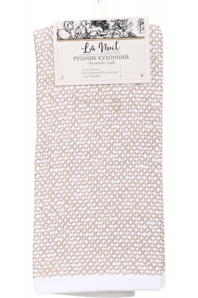 Рушник кухонний Lodi 40x60 см La Nuit бежевий