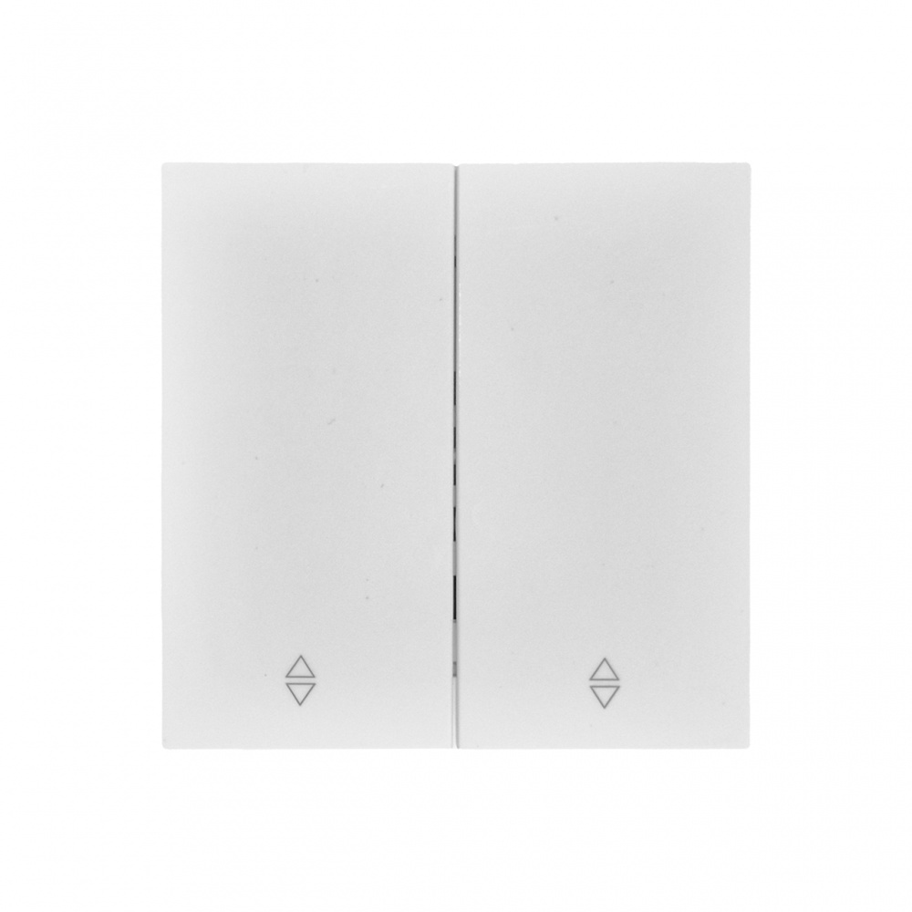 Выключатель проходной двухклавишный HausMark INO без подсветки белый WS-2G-EU-White