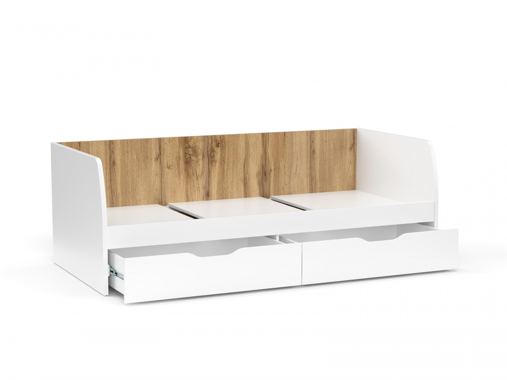 Кровать детская Accord LANA 90x200 см платиновый белый/дуб вотан