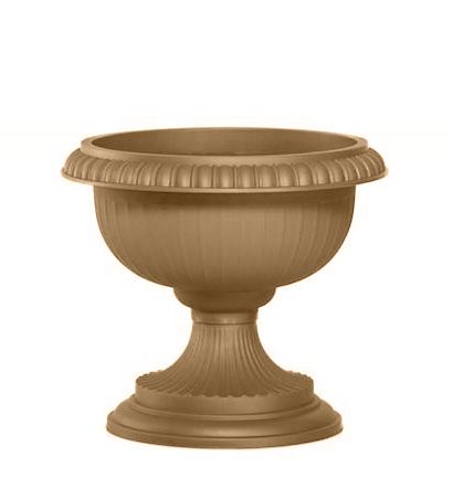 Горщик пластиковий Sanja IPPI Пехар низький 26 см круглий 6л мокко 