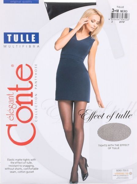 Колготки женские Conte Tulle 30 den р. 3 черный 1 шт. 