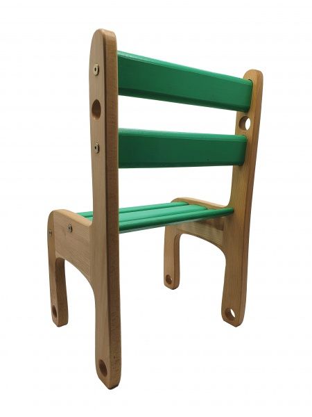 Стільчик для дітей ArinWOOD Вудік-колор зелений 04-04G