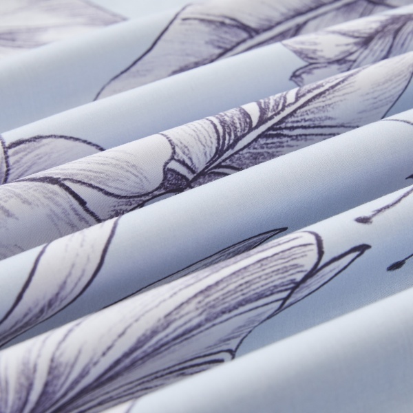 Комплект постельного белья Mirano семейный белый с сиреневым La Nuit 