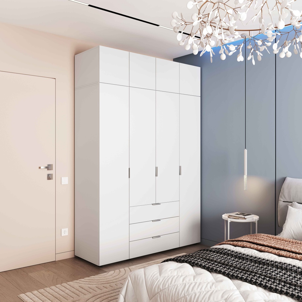 Додатковий сегмент Берегиня Антресоль до шафи Choice 4д3я 400х1600х550 мм німфея альба /