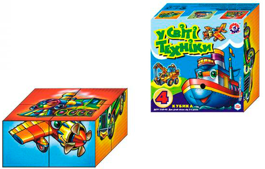 Кубики ТехноК В мире техники 1769