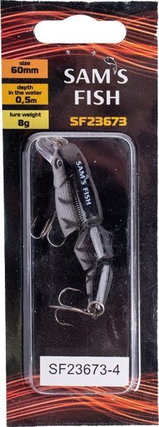 Воблер Sams Fish SF 23673-4 8 г 60 мм трискладовий