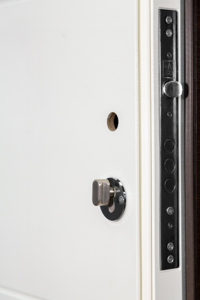 Дверь входная Revolut Doors В-413 модель 163 венге горизонт темный / дуб пломбир горизонт 2040x940 мм правая