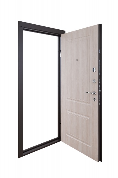 Двері вхідні Abwehr АМ-133 096Л (V) (ШБр+ДНлат) Avers+Kale НЧ шагрень бронза / дуб немо лате 2050x960 мм ліві