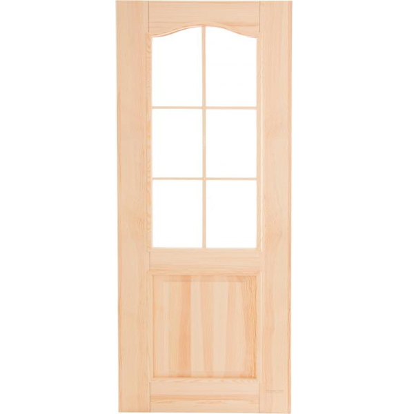 Дверь межкомнатная Классик 70 см сосна под стекло