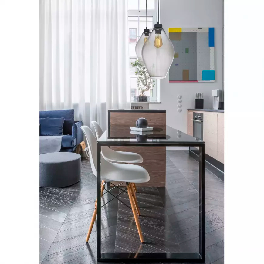 Подвес TK Lighting TULON 4192 1x15 Вт /E27 графит с черным