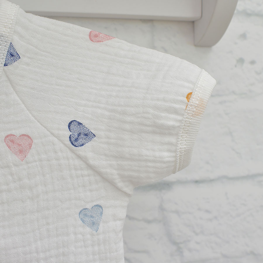 Песочник для девочки Blanka Сердечко р.68-74 белый 110793