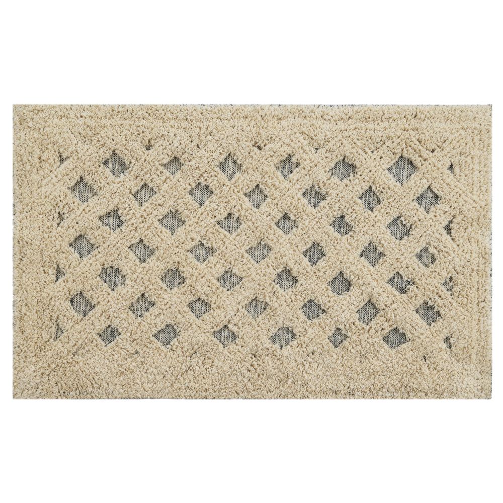 Килимок для ванної Dariana Софта 45x75 см з ромбами