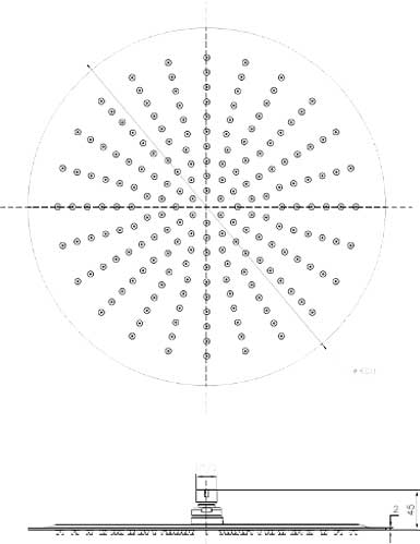 Верхній душ Imprese S400SS2