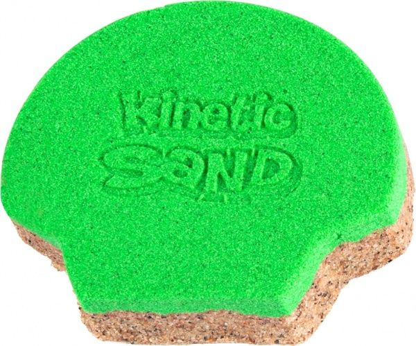 Песок для детского творчества KINETIC SAND раковина зеленая 71482G