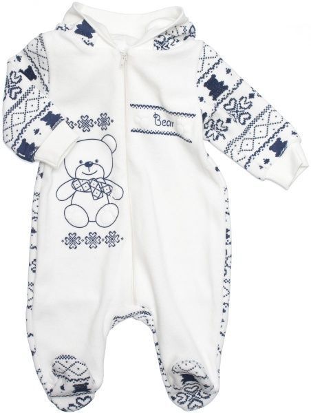 Комбінезон Фламінго святковий 412-513 р.56 білий із синім 