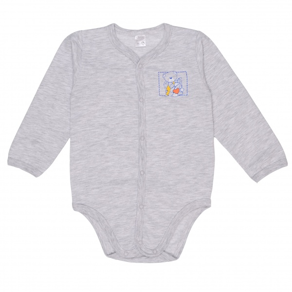 Боди детское для мальчика Татошка р.80 серый меланж м14251смл 