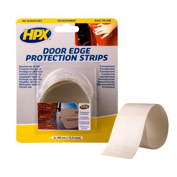 Стрічка для захисту кромки автомобільної двері HPX прозора DO9012 12,5x0,19 мм 1,8 м прозорий