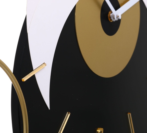 Часы настенные дерево и металл 50 см