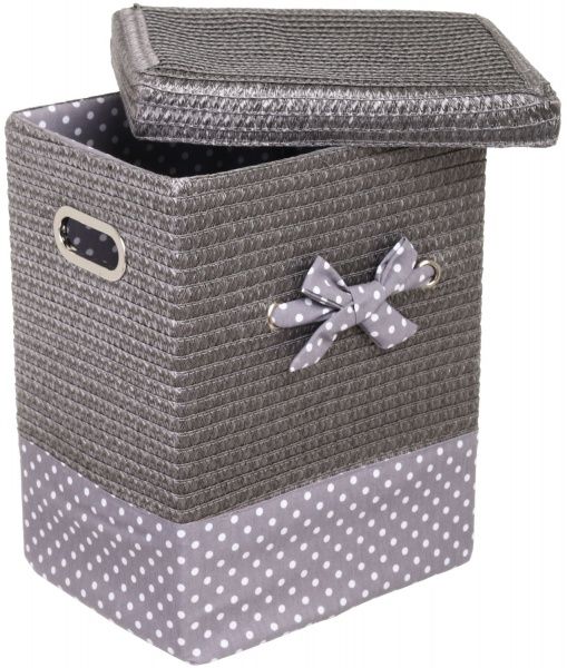 Корзина плетеная с текстилем 36x27x45 см DSA16-6AB-2