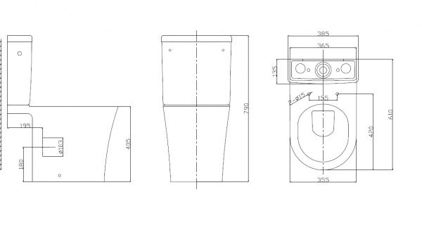 Унитаз-компакт Mixxen THOMAS MXMD0689