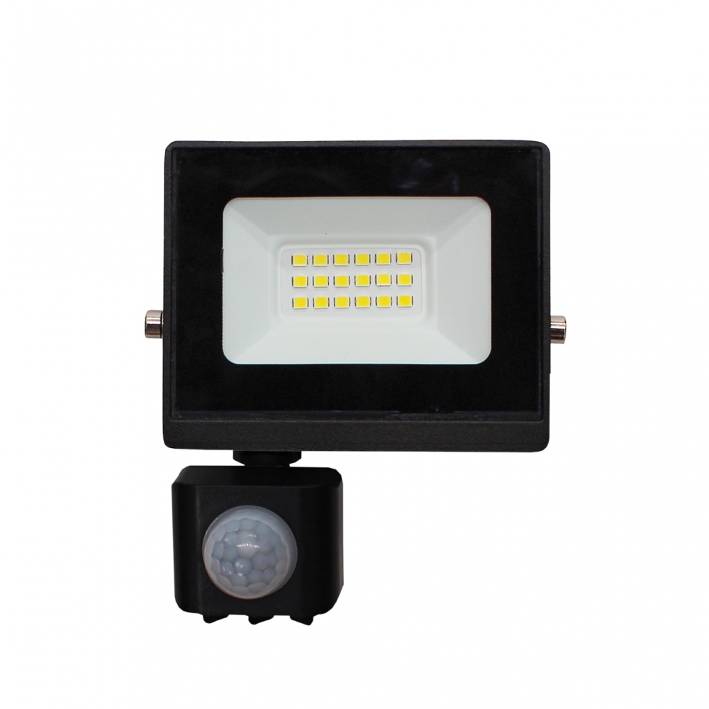 Прожектор светодиодный Eurolamp 20 Вт IP65 черный LED-FL-20/65(sensor)