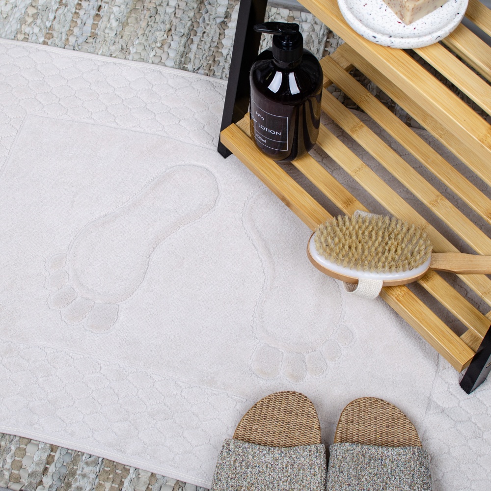 Килимок для ніг VELOUR CELLS 50x70 см айворі La Nuit