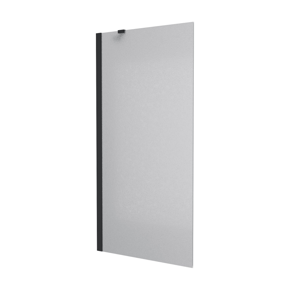 Шторка для ванны Koller Pool Proxima 800х1500 мм black matt, скло 8 мм grape