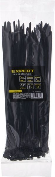 Стяжка кабельна Expert 5х300 мм 100шт.CN30231654 чорний 