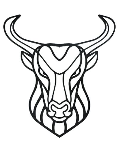 Панно Бык PN012 46x43 см 