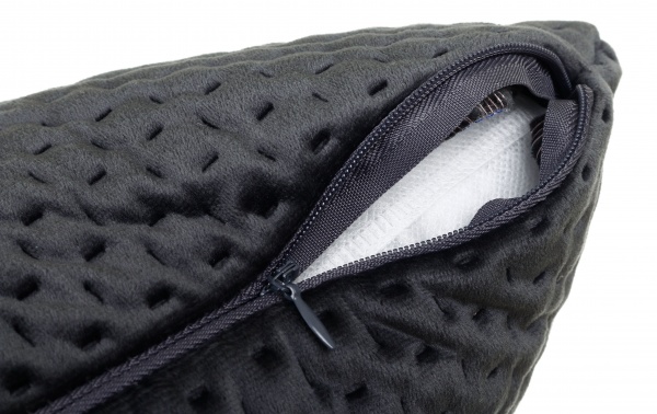 Подушка декоративна 3D Velvet 45x45 см темно-сірий La Nuit 