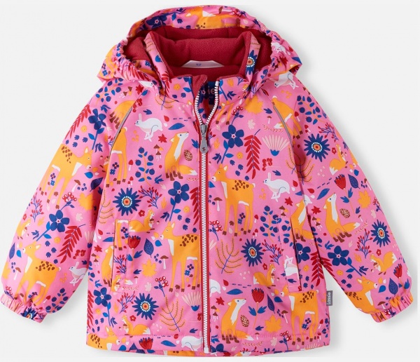 Костюм зимовий для дівчаток Lassie Oivi зріст 92 світло-рожевий із принтом 7100020A 