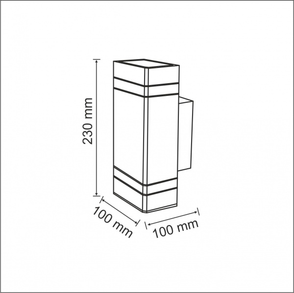 Бра Polux Gilbert 2x10 Вт GU10 черный 