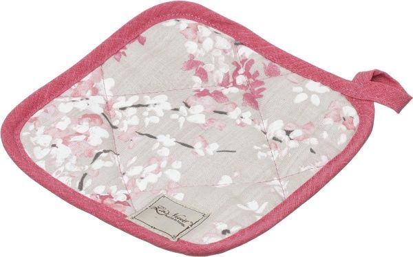 Прихватка Квітка рожева 20x20 см сірий із рожевим La Nuit 